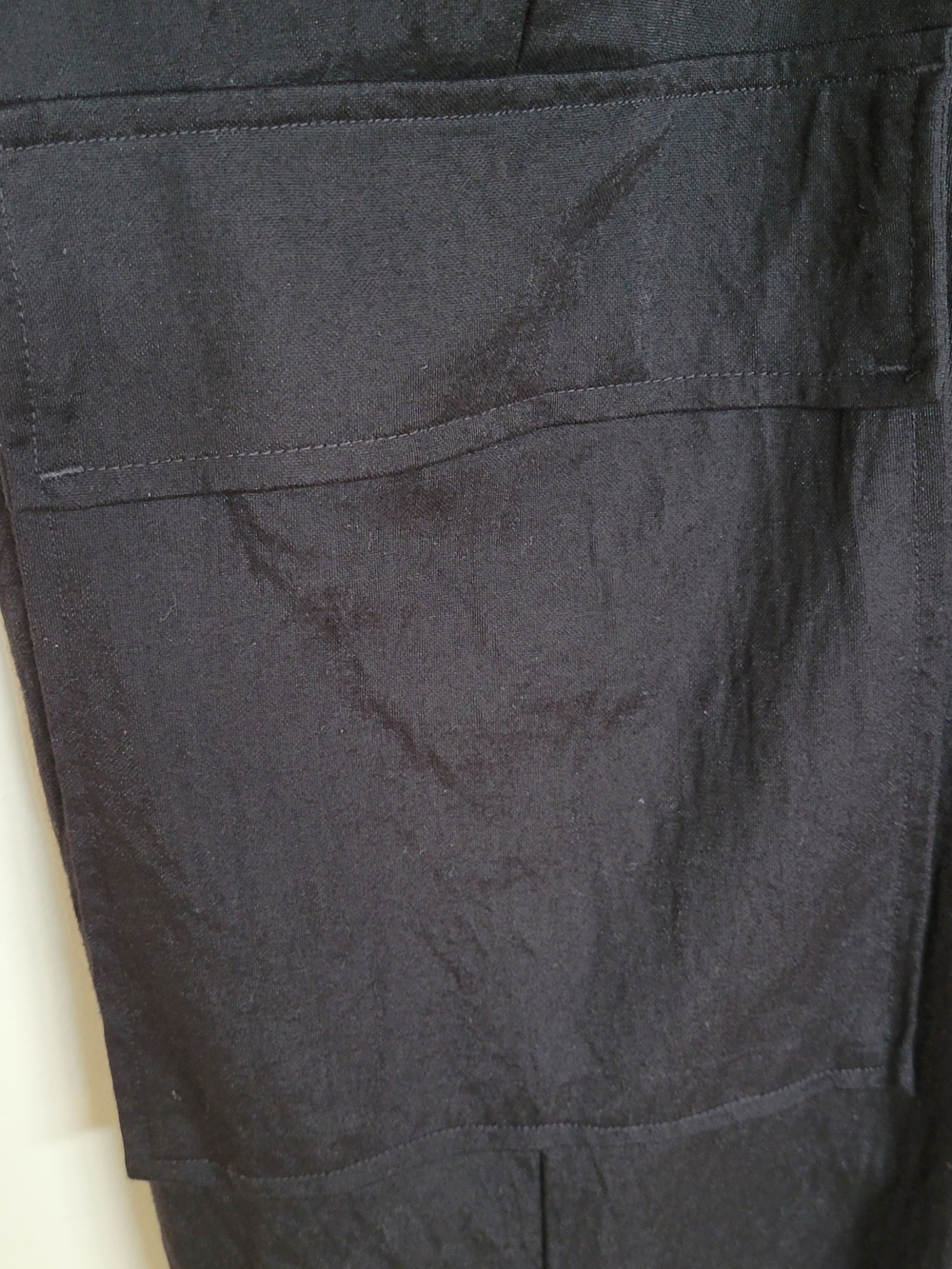 Reitmans Black Cargo Jogger Pants - Linen Look - Picture 3 of 5